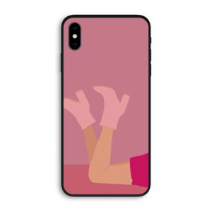 Pink boots: iPhone XS Max Biologisch afbreekbaar hoesje