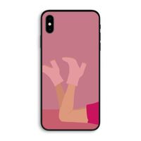 Pink boots: iPhone XS Max Biologisch afbreekbaar hoesje