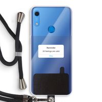 Reminder: Huawei Y6s Transparant Hoesje met koord