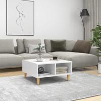 Salontafel 60x60x30 cm bewerkt hout wit