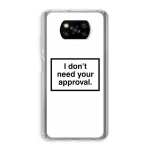 Don't need approval: Xiaomi Poco X3 Pro Transparant Hoesje