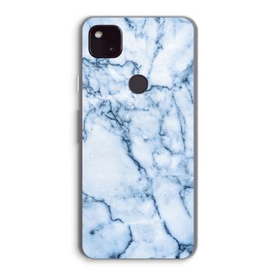 Blauw marmer: Google Pixel 4a 5G Transparant Hoesje