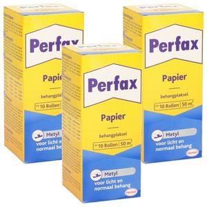 4x pakken Perfax metyl behanglijm/behangplaksel 125 gram