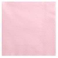 40x Papieren tafel servetten roze 33 x 33 cm