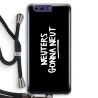 Neuters (zwart): Honor 9 Transparant Hoesje met koord
