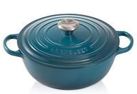 LE CREUSET - Signature - Marmite braadpan 26cm 5,30l Deep Teal