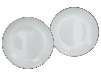 SILVERCREST Set van 2 dinerborden of soepborden (Soepbordenset, beige)