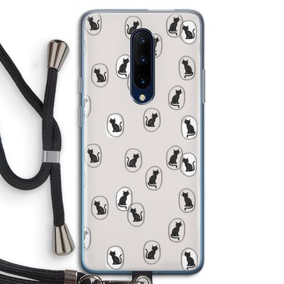 Miauw: OnePlus 7 Pro Transparant Hoesje met koord