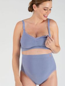 Naadloze maxi zwangerschapsslip Organic CACHE COEUR blauw