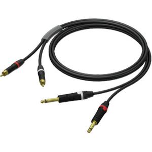 Procab PRA631/1.5 Prime kabel 2x RCA - 2x 6.3 mm TS jack 1.5m