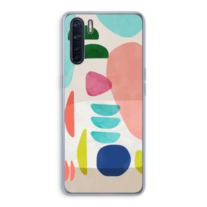 Bold Rounded Shapes: Oppo A91 Transparant Hoesje