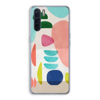Bold Rounded Shapes: Oppo A91 Transparant Hoesje