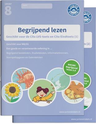 Begrijpend lezen Oefenboeken Set groep 8 M8/E8 Delen 1 en 2 (Paperback)