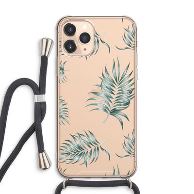 Simple leaves: iPhone 11 Pro Max Transparant Hoesje met koord