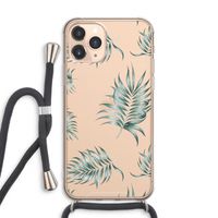 Simple leaves: iPhone 11 Pro Max Transparant Hoesje met koord