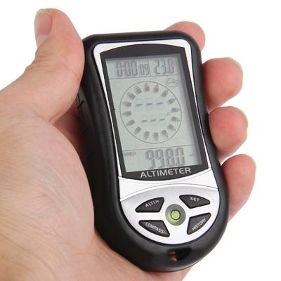 8 in 1 (hoogtemeter + weer hoogte + kompas + Thermometer + klok + kalender + LED Backlight) multifunctionele digitale hoogtemeter Watch kompas