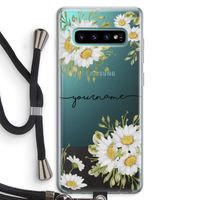Daisies: Samsung Galaxy S10 Plus Transparant Hoesje met koord