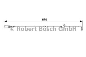 Waarschuwingscontact, remvoering-/blokslijtage Voor AP803