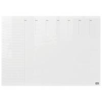Weekplanner Nobo transparant acryl A4