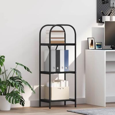 Boekenkast Zwart eiken 40 x 30 x 109 cm Bewerkt hout