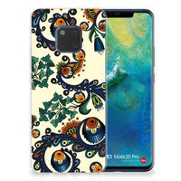 Siliconen Hoesje Huawei Mate 20 Pro Barok Flower - thumbnail