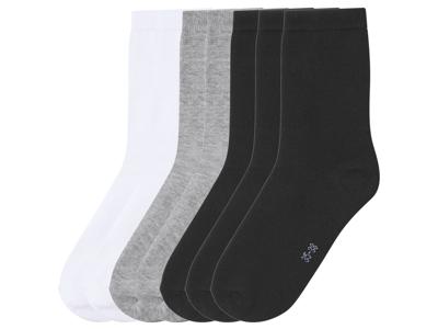 Esmara Kids 7 Paar kinder sokken (Wit/grijs/zwart, 39-42)