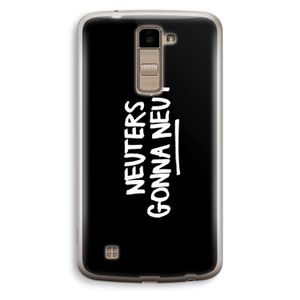 Neuters (zwart): LG K10 (2016) Transparant Hoesje