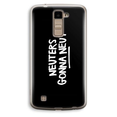 Neuters (zwart): LG K10 (2016) Transparant Hoesje