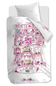 Beddinghouse x Hanneke de Jager Mousehouse Dekbedovertrek Roze 140 x 200/220 cm + 1x 60 x 70 cm