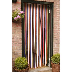 Plastic deurgordijn gekleurd 210 cm   -