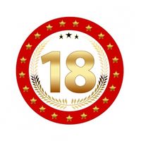 25x Luxe Bierviltjes 18 jaar feestartikelen Verjaardag leeftijden onderzetters. Ook leuk als cadeau. - thumbnail