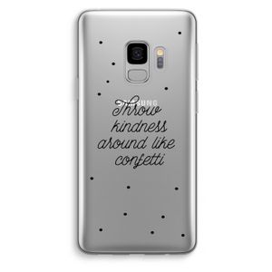 Confetti: Samsung Galaxy S9 Transparant Hoesje