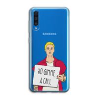 Gimme a call: Samsung Galaxy A50 Transparant Hoesje