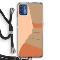 Bikini: Motorola Moto G9 Plus Transparant Hoesje met koord