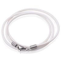 LGT Jewels waxkoord ketting Wit - 2.5mm-65cm