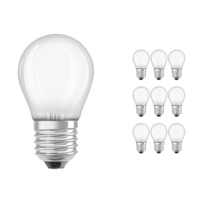 Voordeelpak 10x Osram Parathom Retrofit Klassiek E27 P45 4W 827 470lm Mat | Vervanger voor 40W