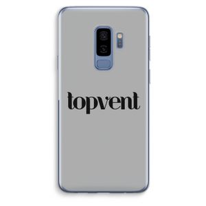 Topvent Grijs Zwart: Samsung Galaxy S9 Plus Transparant Hoesje