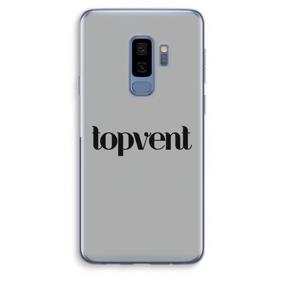 Topvent Grijs Zwart: Samsung Galaxy S9 Plus Transparant Hoesje