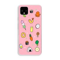 Happy bento friends: Pixel 4 XL Transparant Hoesje