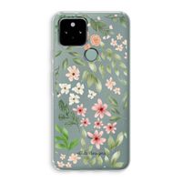 Botanical sweet flower heaven: Google Pixel 5 Transparant Hoesje