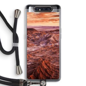Mars: Samsung Galaxy A80 Transparant Hoesje met koord