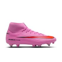 Nike Zoom Mercurial Superfly 10 Academy IJzeren-Nop Voetbalschoenen (SG) Anti-Clog Roze Felrood Lichtblauw