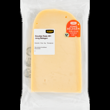 Jumbo Goudse Kaas Jong Belegen 48+ Plakken ca. 230 g