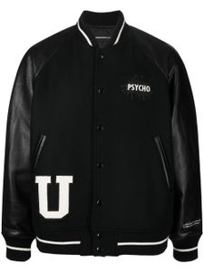 Undercover x Psycho veste bomber à détail de patch - Noir