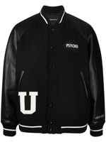 Undercover x Psycho veste bomber à détail de patch - Noir