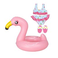 Heless Poppen Zwemset Flamingo, 35-45 cm - thumbnail