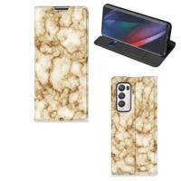 OPPO Find X3 Neo | Standcase | Marmer Goud