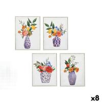 Canvas Gift Decor Vaas 30 x 3 x 40 cm (8 Stuks)