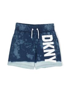 Dkny Kids short à logo imprimé - Bleu