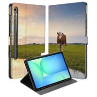 Samsung Galaxy Tab S10 FE | Tab S9 FE Tablet Hoesje Koe met Standaard Samsung Galaxy Tab S10 FE | Tab S9 FE Tablet Hoesje Koe met Standaard